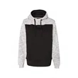 Adult Melange Color Blocked Hooded Sweatshirt
