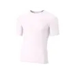 Adult Polyester Spandex Short Sleeve Compression T-Shirt