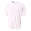 Shorts Sleeve Full Button Baseball Top