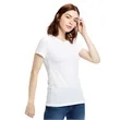 Ladies' 5.8 oz. Short-Sleeve Recover Yarn Crewneck