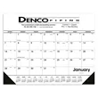 Black & White Desk Pad with Vinyl Corners