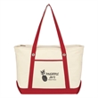 Large Cotton Canvas Sailing Tote Bag