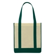 Non-Woven Two-Tone Shopper Tote Bag