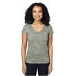 Ladies' Ultimate CVC V-Neck T-Shirt