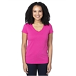 Ladies' Ultimate CVC V-Neck T-Shirt