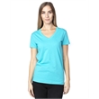 Ladies' Ultimate CVC V-Neck T-Shirt