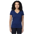 Ladies' Ultimate CVC V-Neck T-Shirt