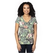 Ladies' Ultimate CVC V-Neck T-Shirt