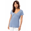 Ladies' Slinky-Jersey V-Neck T-Shirt