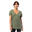 Ladies' Slinky-Jersey V-Neck T-Shirt