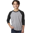 Youth CVC 3/4-Sleeve Raglan