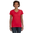 Ladies' V-Neck Fine Jersey T-Shirt