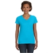 Ladies' V-Neck Fine Jersey T-Shirt