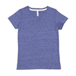 Ladies' V-Neck Harborside Melange Jersey T-Shirt