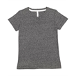 Ladies' V-Neck Harborside Melange Jersey T-Shirt