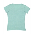 Ladies' V-Neck Harborside Melange Jersey T-Shirt