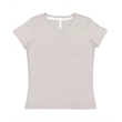 Ladies' V-Neck Harborside Melange Jersey T-Shirt