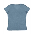 Ladies' V-Neck Harborside Melange Jersey T-Shirt