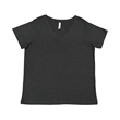 Ladies' Curvy V-Neck Fine Jersey T-Shirt