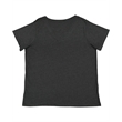 Ladies' Curvy V-Neck Fine Jersey T-Shirt