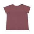 Ladies' Curvy V-Neck Fine Jersey T-Shirt