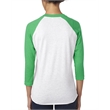 Unisex Triblend 3/4-Sleeve Raglan