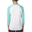 Unisex Triblend 3/4-Sleeve Raglan