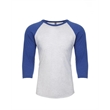 Unisex Triblend 3/4-Sleeve Raglan