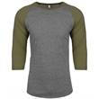 Unisex Triblend 3/4-Sleeve Raglan