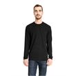 Unisex Sueded Long-Sleeve Crew