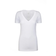 Ladies' CVC Deep V-Neck T-Shirt