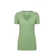 Ladies' CVC Deep V-Neck T-Shirt