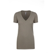 Ladies' CVC Deep V-Neck T-Shirt