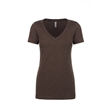 Ladies' CVC Deep V-Neck T-Shirt