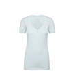 Ladies' CVC Deep V-Neck T-Shirt