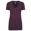 Ladies' CVC Deep V-Neck T-Shirt