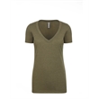 Ladies' CVC Deep V-Neck T-Shirt