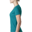 Ladies' CVC Deep V-Neck T-Shirt