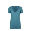 Ladies' CVC Deep V-Neck T-Shirt