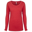 Ladies' Triblend Long-Sleeve Scoop