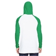 Men's Hooded Raglan Long Sleeve Fine Jersey T-Shirt