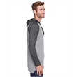 Men's Hooded Raglan Long Sleeve Fine Jersey T-Shirt