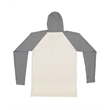 Men's Hooded Raglan Long Sleeve Fine Jersey T-Shirt