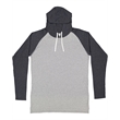 Men's Hooded Raglan Long Sleeve Fine Jersey T-Shirt