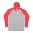 Men's Hooded Raglan Long Sleeve Fine Jersey T-Shirt