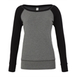 Ladies' Sponge Fleece Wide Neck Sweatshirt