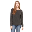 Ladies' Sponge Fleece Wide Neck Sweatshirt