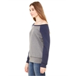 Ladies' Sponge Fleece Wide Neck Sweatshirt