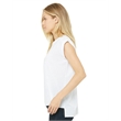 Ladies' Flowy Muscle T-Shirt with Rolled Cuff