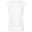 Ladies' Flowy Muscle T-Shirt with Rolled Cuff